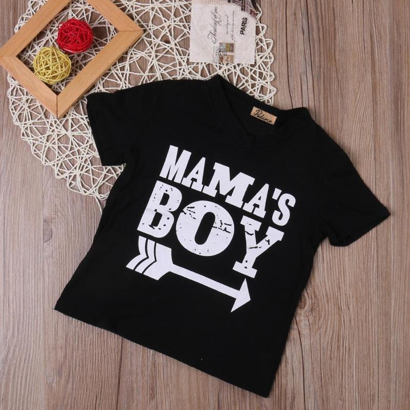 ‘Mama’s Boy’ Black T-shirt Baby Clothes