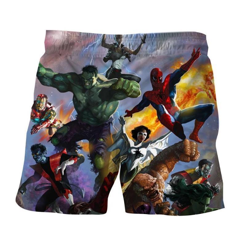 Marvel All Heroes 3D Printed Anime Shorts