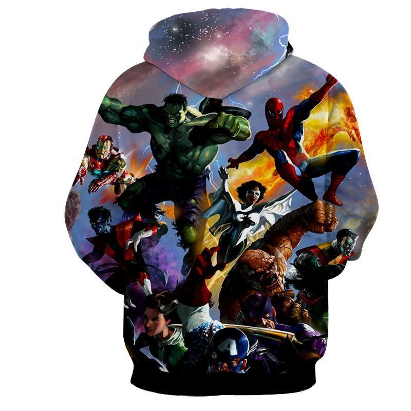 Marvel All Heroes Hoodie 3D Printed Marvel Hoodie
