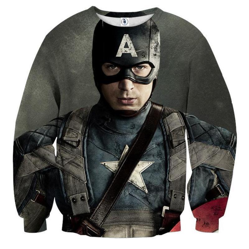 Mayhaps 3D Printed Captain America Sweatshirt