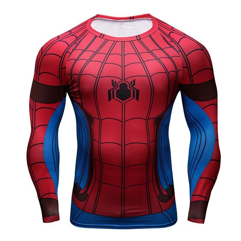 Original Spiderman 3D Printed Spiderman Long Sleeve Shirt