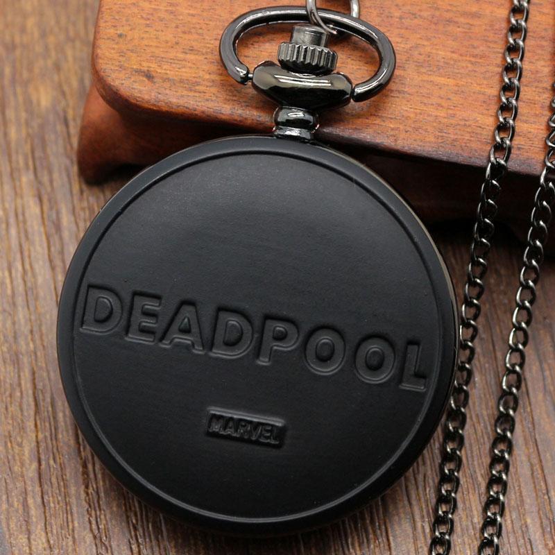 Red And Black DeadPool Pocket Watch