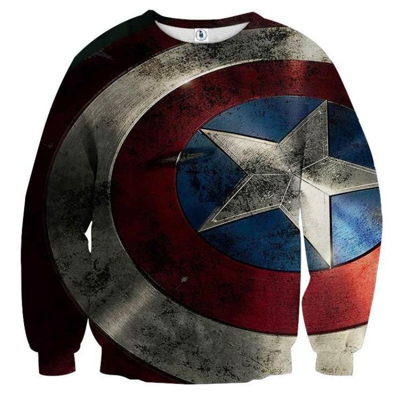 Sartorial 3D Printed Captain America Sweatshirt