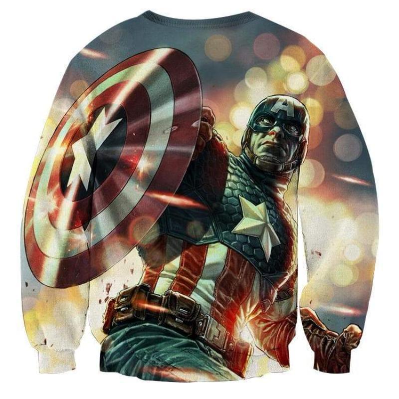 Serendipity 3D Printed Captain America Sweatshirt
