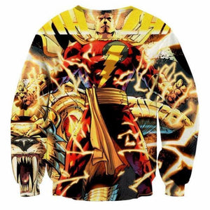 Shazam Amazing Crewneck 3D Printed Shazam Sweatshirt