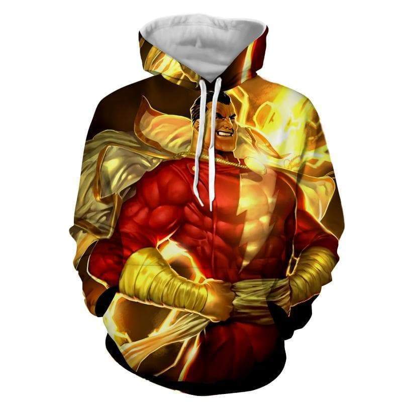 Shazam Bold 3D Printed Shazam Hoodie