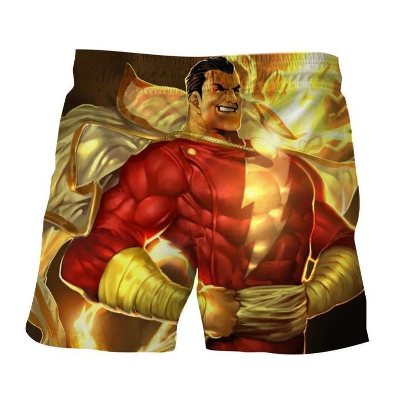 Shazam Bold 3D Printed Shazam Shorts