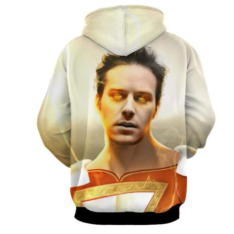 Shazam Face 3D Printed Shazam Hoodie