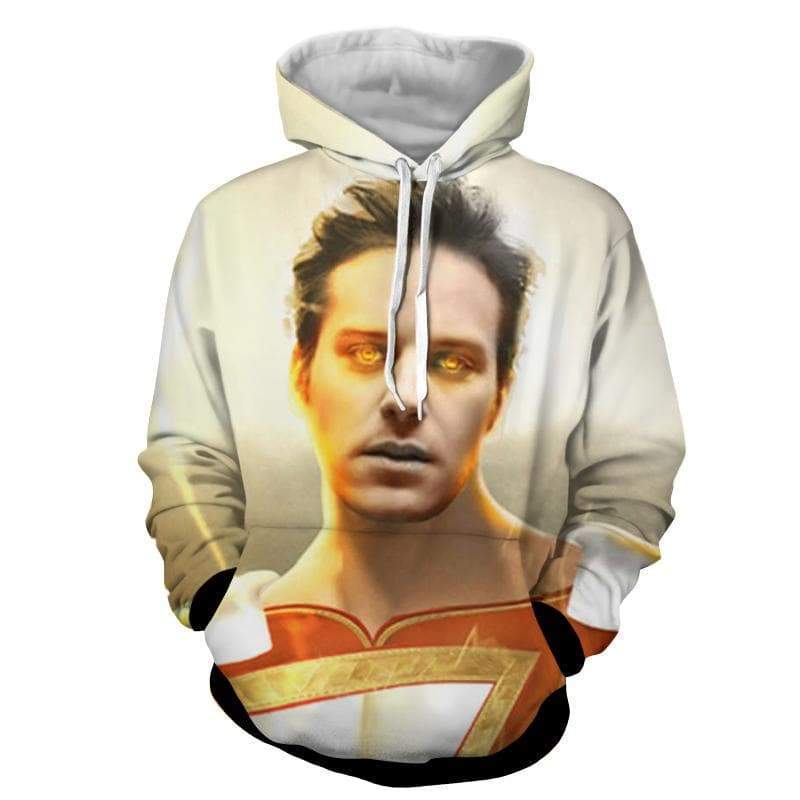 Shazam Face 3D Printed Shazam Hoodie