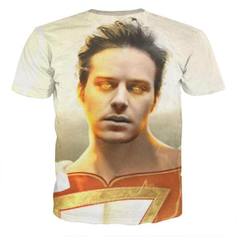 Shazam Face 3D Printed Shazam T Shirt