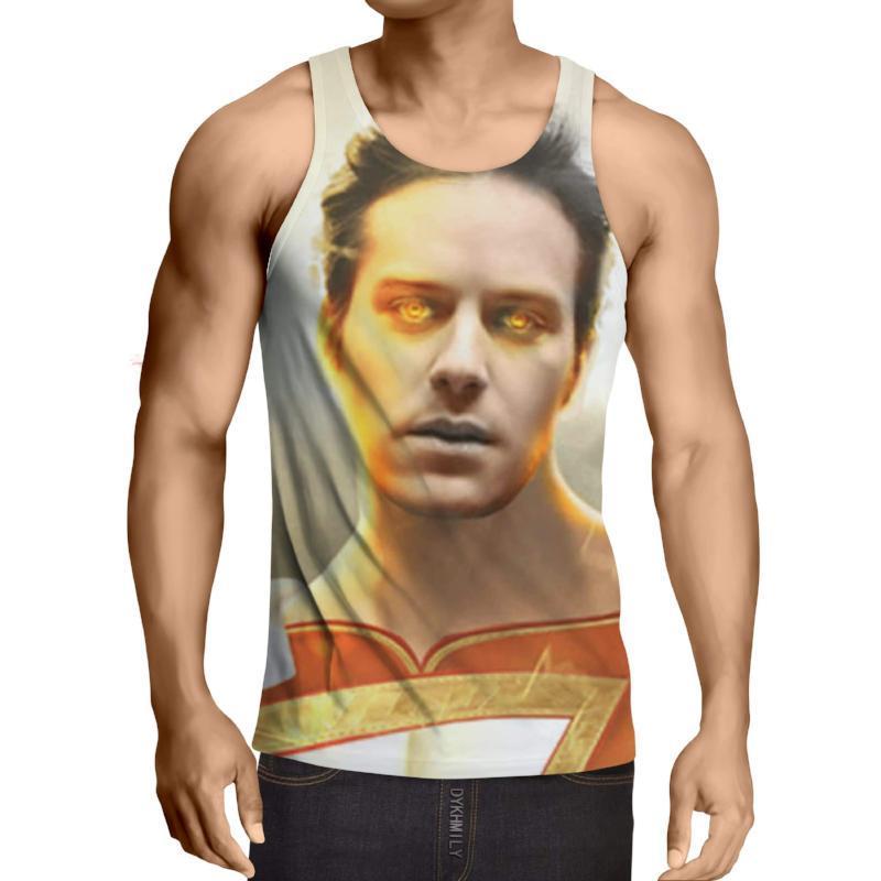 Shazam Face 3D Printed Shazam Tank Top