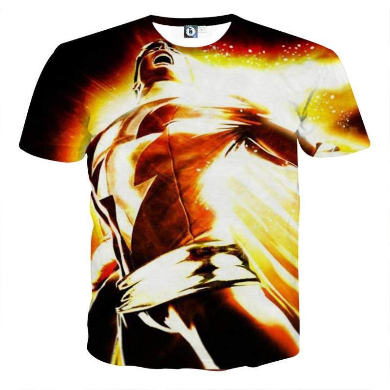 Shazam Power 3D Printed Shazam T Shirt