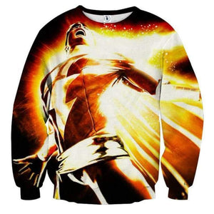Shazam Power Crewneck 3D Printed Shazam Sweatshirt