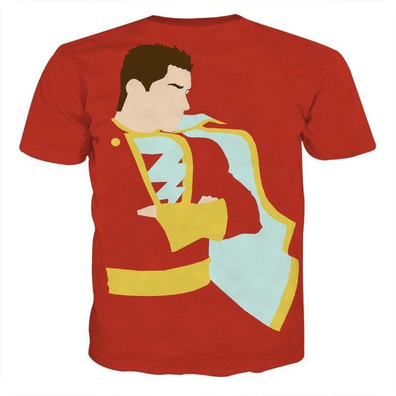 Shazam Retro 3D Printed Shazam T Shirt