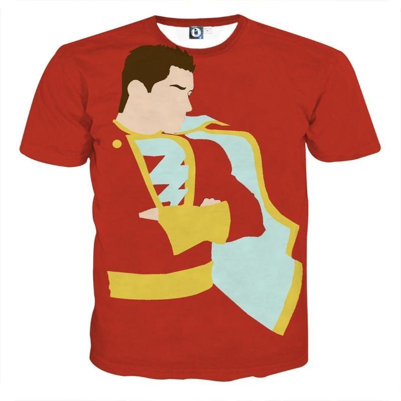 Shazam Retro 3D Printed Shazam T Shirt