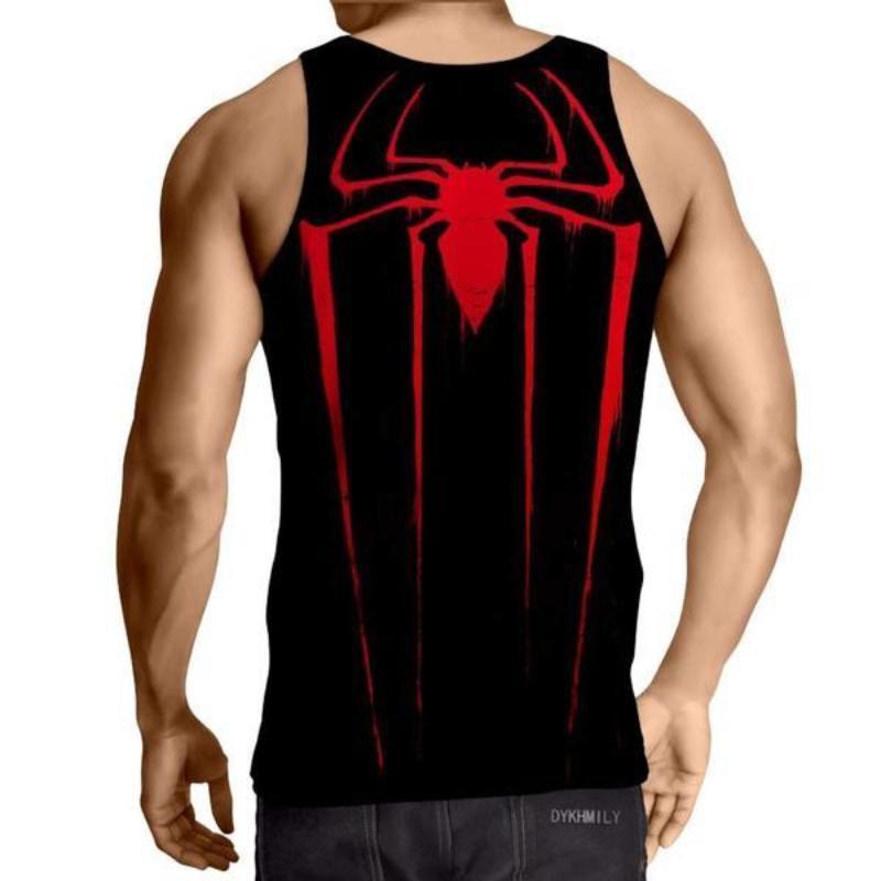 Spiderman 3D Printed Crisp Spiderman Tank Top