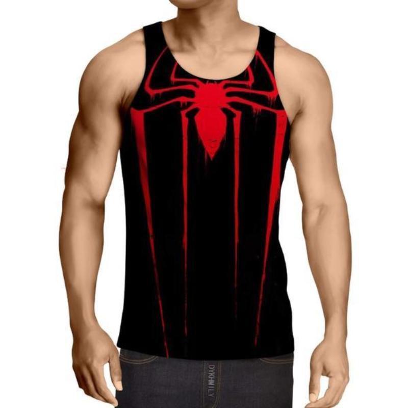 Spiderman 3D Printed Crisp Spiderman Tank Top