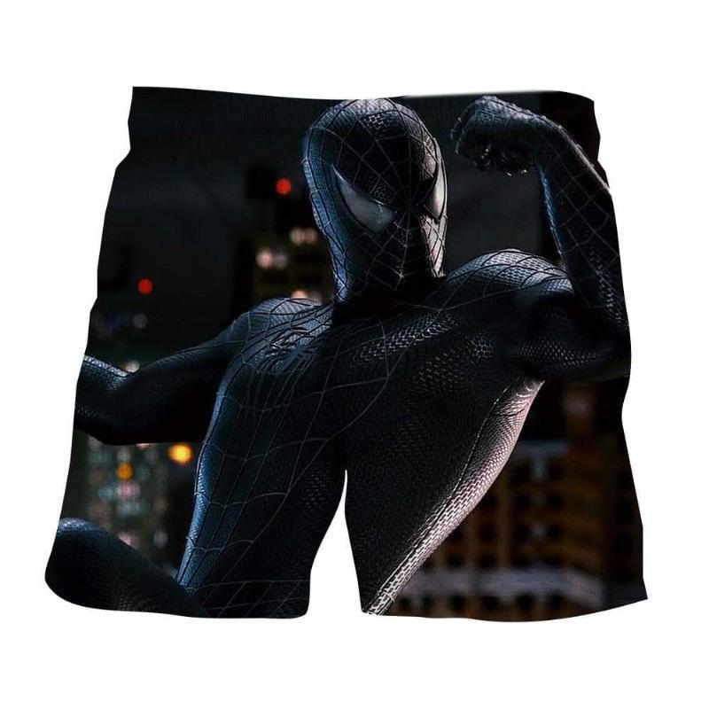 Spiderman 3D Printed Darkened Spiderman Short