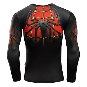 Spiderman 3D Printed High Quality Spiderman Long Sleeve Shirt