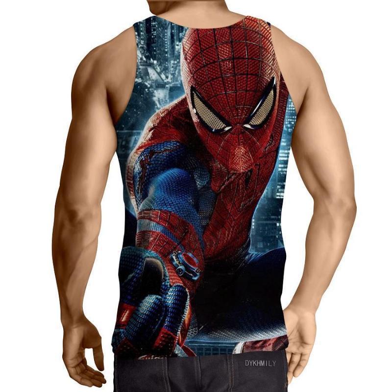 Spiderman 3D Printed InAction Spiderman Tank Top