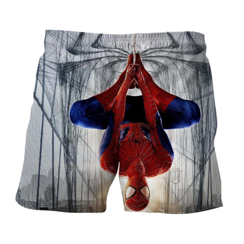 Spiderman 3D Printed Inverted Hanging Spiderman Shorts