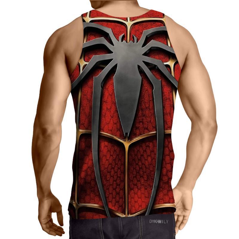 Spiderman 3D Printed Magnified Spiderman Tank Top