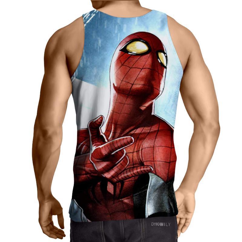 Spiderman 3D Printed Shooting Webs Spiderman Tank Top