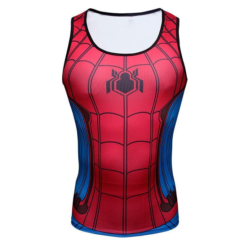 Spiderman 3D Printed Unisex Classic Spiderman Tank Top