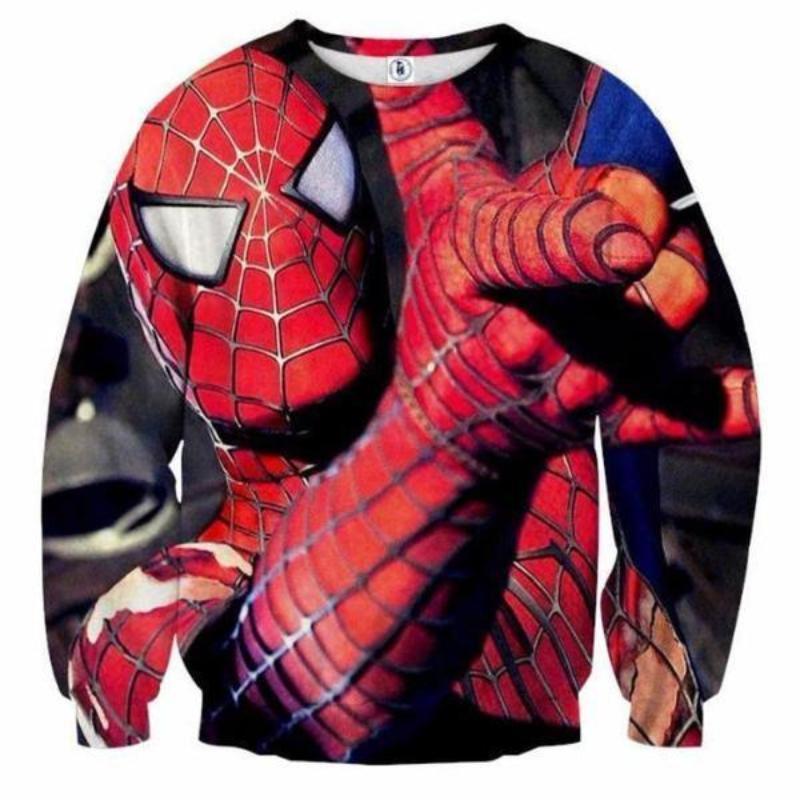 Spiderman ActionPack 3D Printed Spiderman Sweatshirt