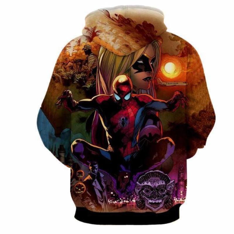 Spiderman Hoodie The Ultimate 3D Printed