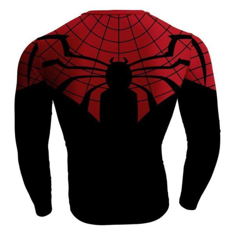 Spiderman Alternated 3D Printed Spiderman Long Sleeve Shirt