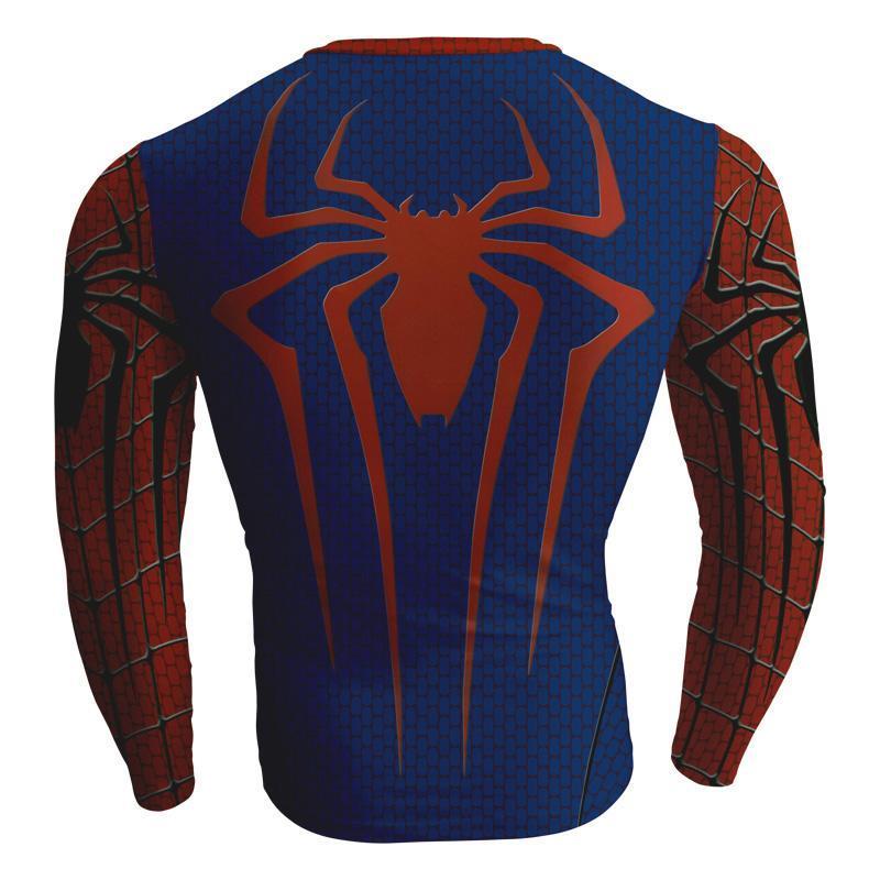 Spiderman Bodywarmern 3D Printed Spiderman Long Sleeve Shirt