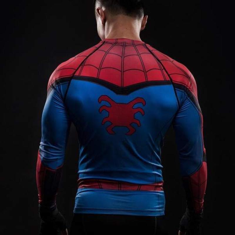 Spiderman Cool 3D Printed Spiderman Long Sleeve Shirt