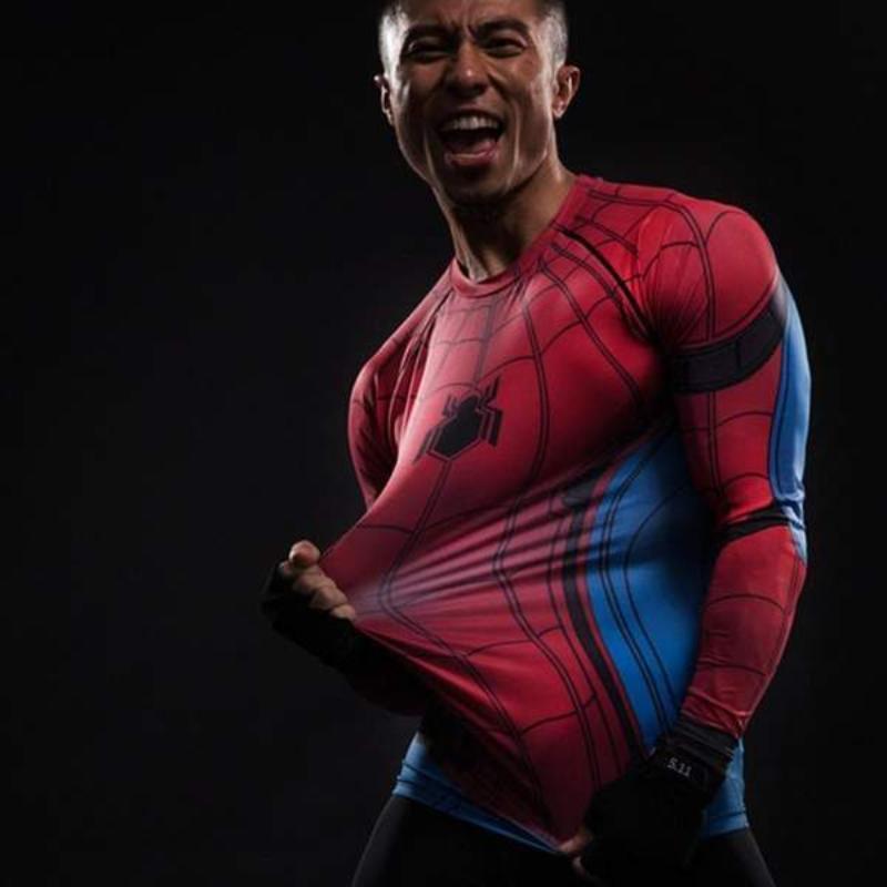 Spiderman Cool 3D Printed Spiderman Long Sleeve Shirt