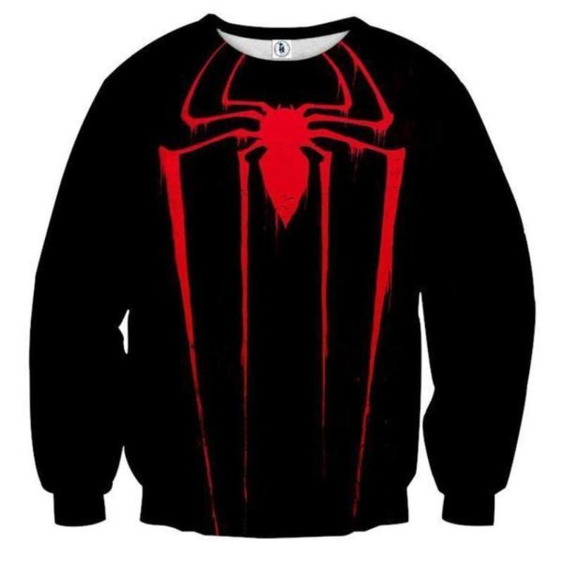 Spiderman Entangled Logo 3D Printed Spiderman Sweatshirt