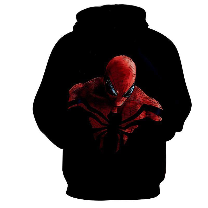 Spiderman Hyper-extended 3D Printed Spiderman Hoodie