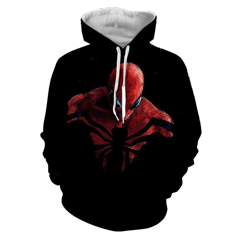 Spiderman Hyper-extended 3D Printed Spiderman Hoodie