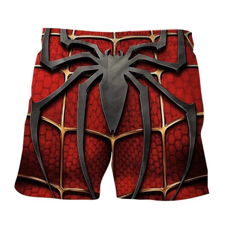 Spiderman Logo 3D Printed Spiderman Shorts