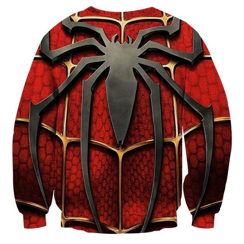 Spiderman Logo 3D Printed Spiderman Sweatshirt