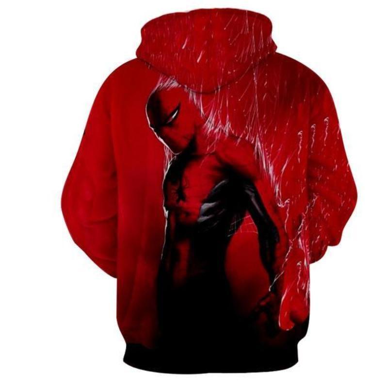 Spiderman Souped Up 3D Printed Spiderman Hoodie
