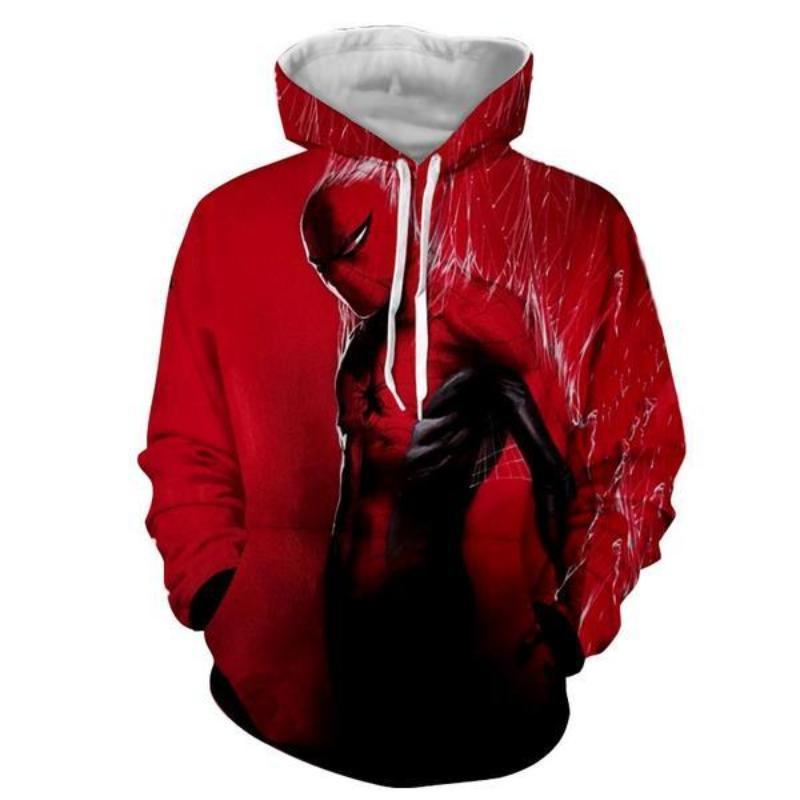 Spiderman Souped Up 3D Printed Spiderman Hoodie