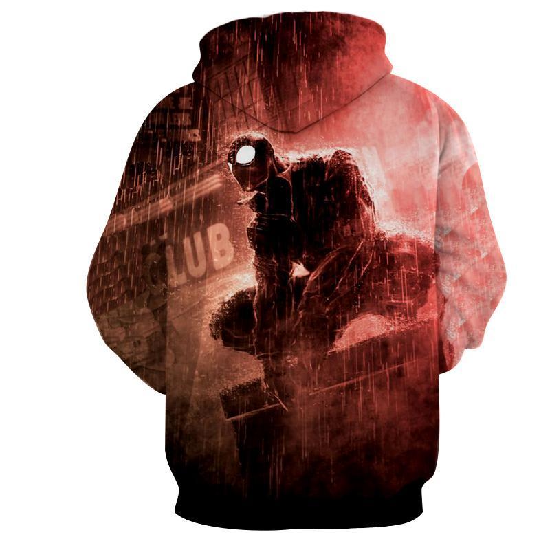 Spiderman Stylized 3D Printed Spiderman Hoodie