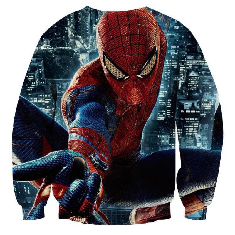 Spiderman Super 3D Printed Spiderman Sweatshirt