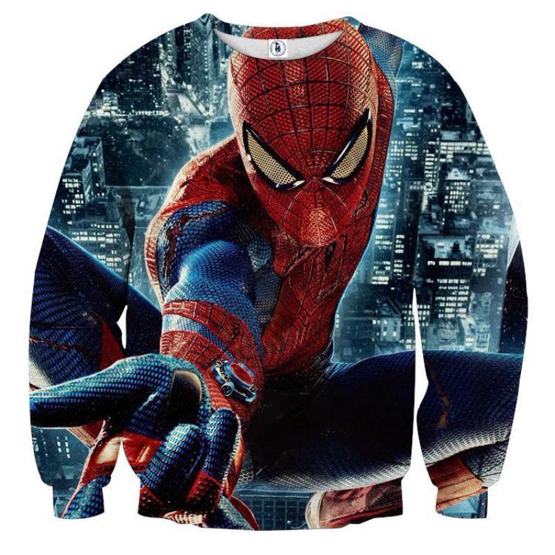 Spiderman Super 3D Printed Spiderman Sweatshirt