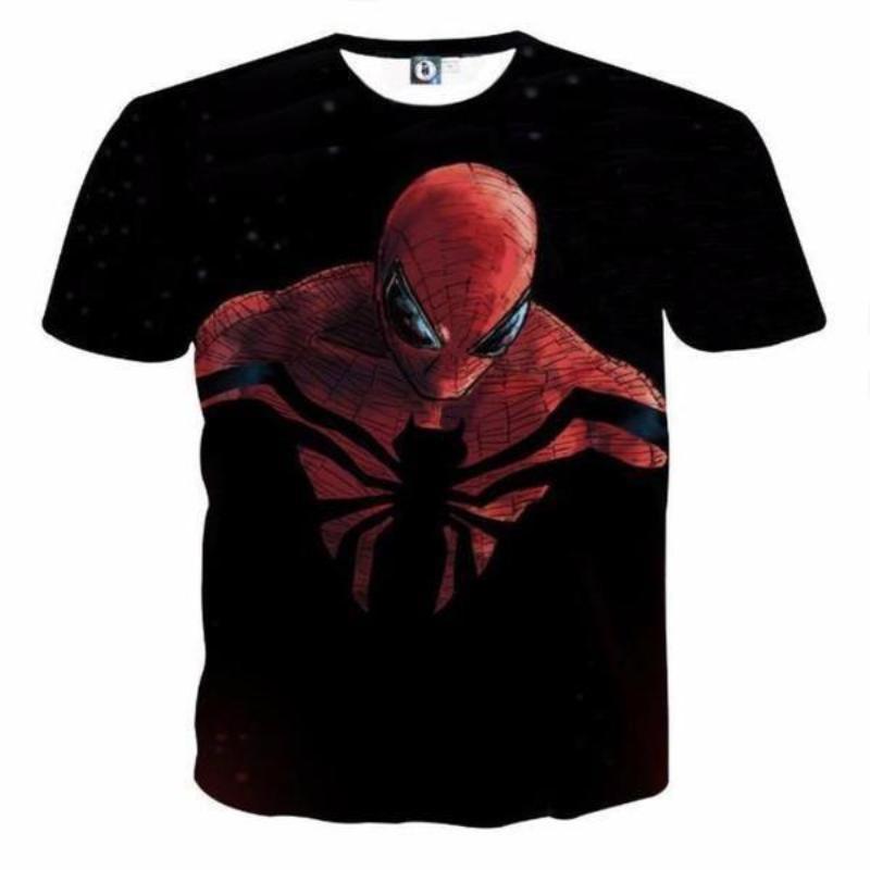 Spiderman Tee 3D Printed Alternate Spiderlogo Spiderman T Shirt