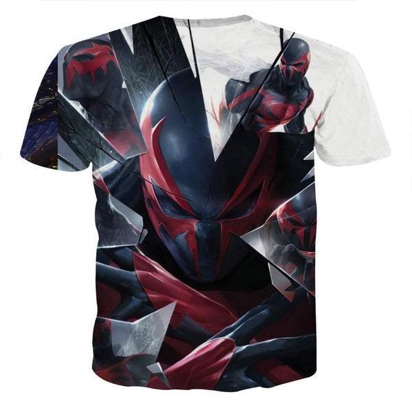 Spiderman Tee 3D Printed Animated Spiderman T Shirt