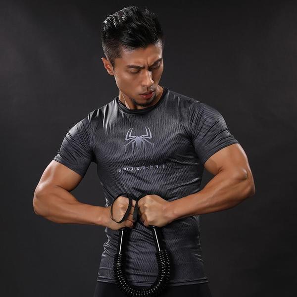 Spiderman Tee 3D Printed Black Spiderman T Shirt