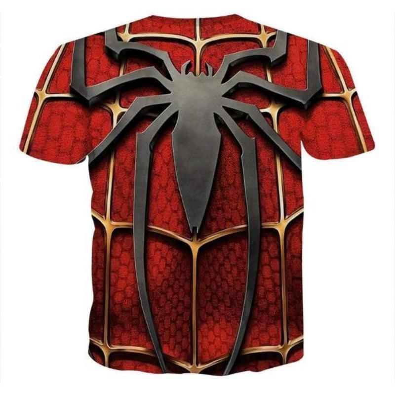 Spiderman Tee 3D Printed Full Extension Spiderman T Shirt