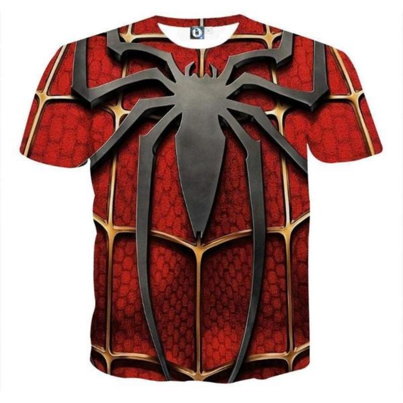 Spiderman Tee 3D Printed Full Extension Spiderman T Shirt