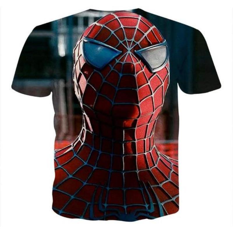 Spiderman Tee 3D Printed Hyper Long Spiderman T Shirt